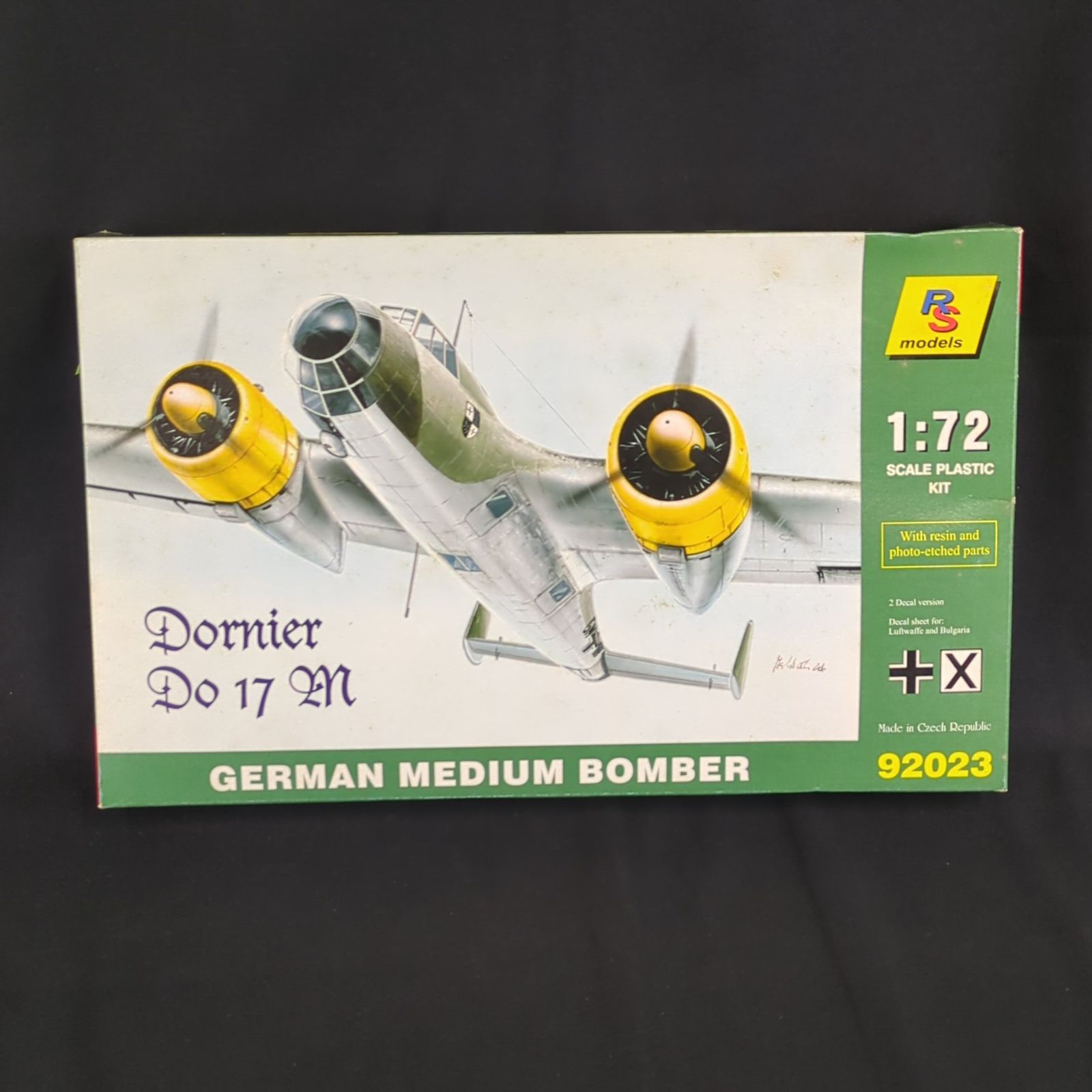 輸入キット 品 RSモデルス RS models 92025 1|72 Dornier Do 17 m GERMAN MEDIUM BOMBER ドルニエ Do17M ドイツ中爆撃機