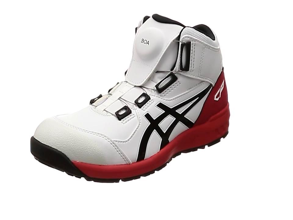 2営業日で発送 ASICS アシックス アシックス ウィンジョブCP304 BOA ホワイト×ブラック 26.0cm