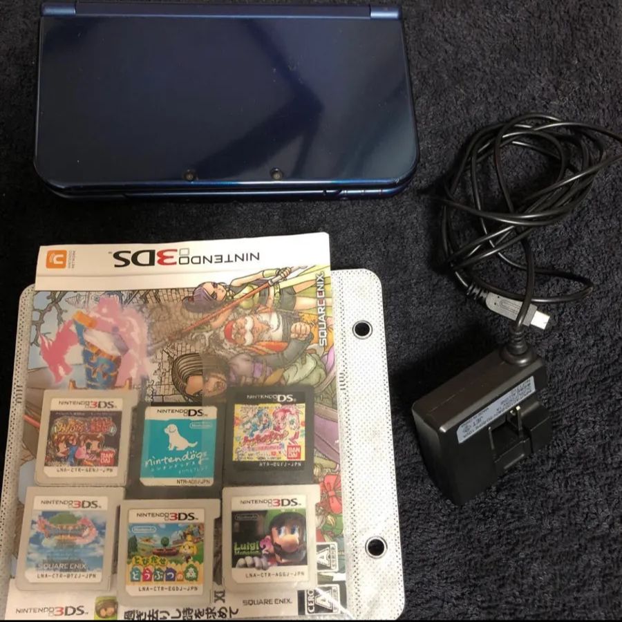 ニンテンドー3DS - 3DSLL本体　カセット　充電コード　まとめ売り Amazon | Suptopwxm 3DS 充電器 充電ケーブル 1.2m USB電源