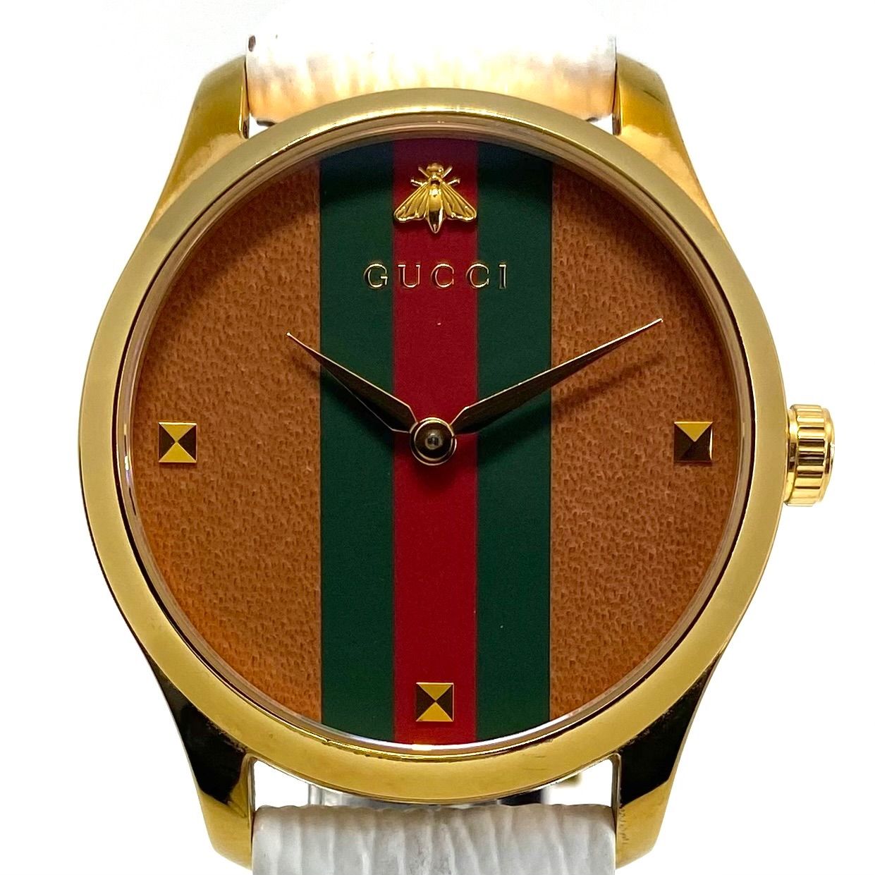 GUCCI グッチ Gタイムレス シェリーライン メンズ 腕時計 クォーツ