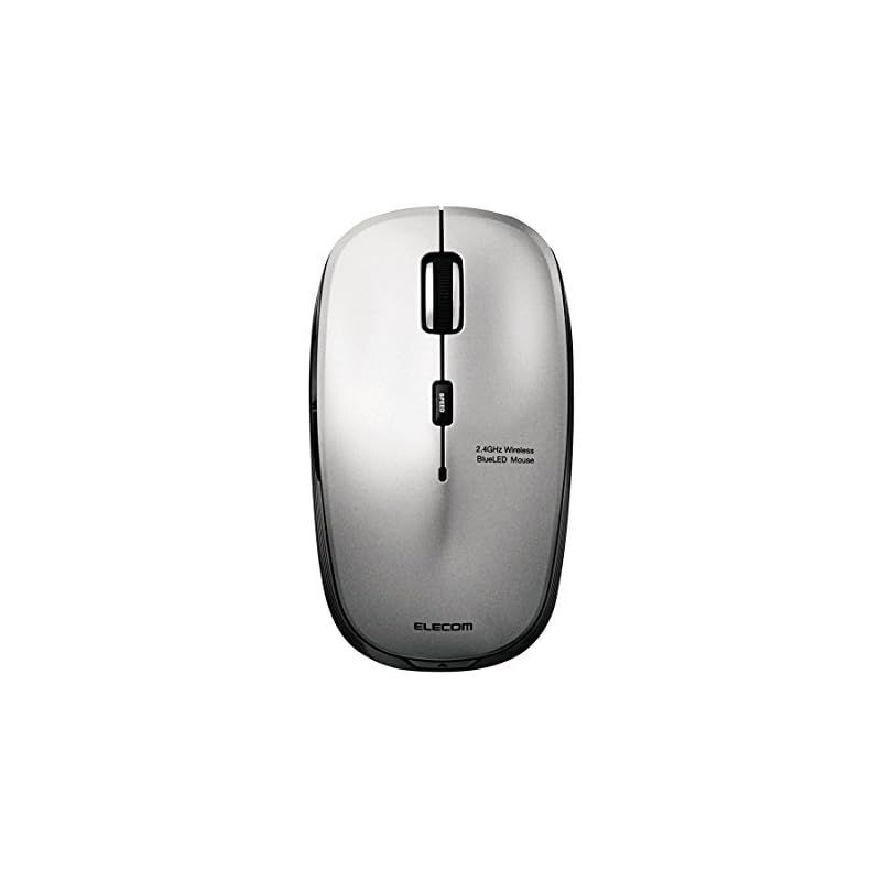 【在庫セール】エレコム ワイヤレスマウス 2.4GHz BlueLED 5ボタン 戻る・進むボタン 【ファイナルファンタジーXIV: 新生エオルゼア推奨】 シルバー M-BL21DBSV 0