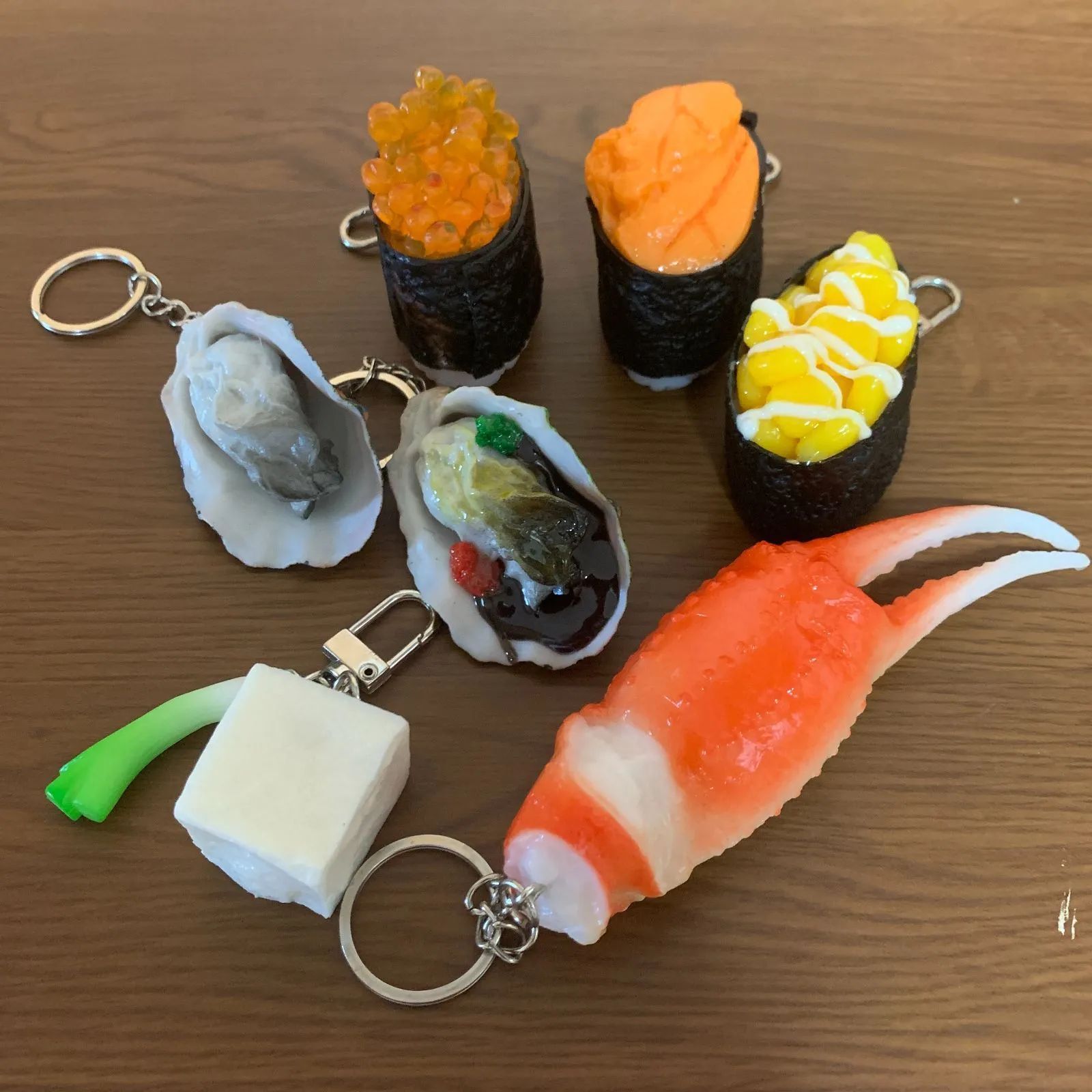 セール☆食品サンプル キーホルダー お寿司 いくら軍艦巻き