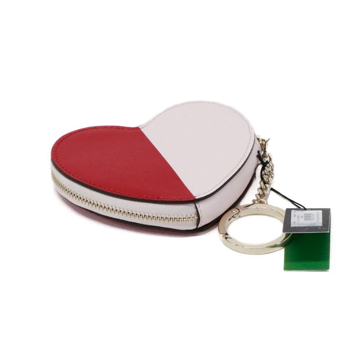 美品 kate spade ポーチ レザー ピンク ハート kate spade NEW YORK