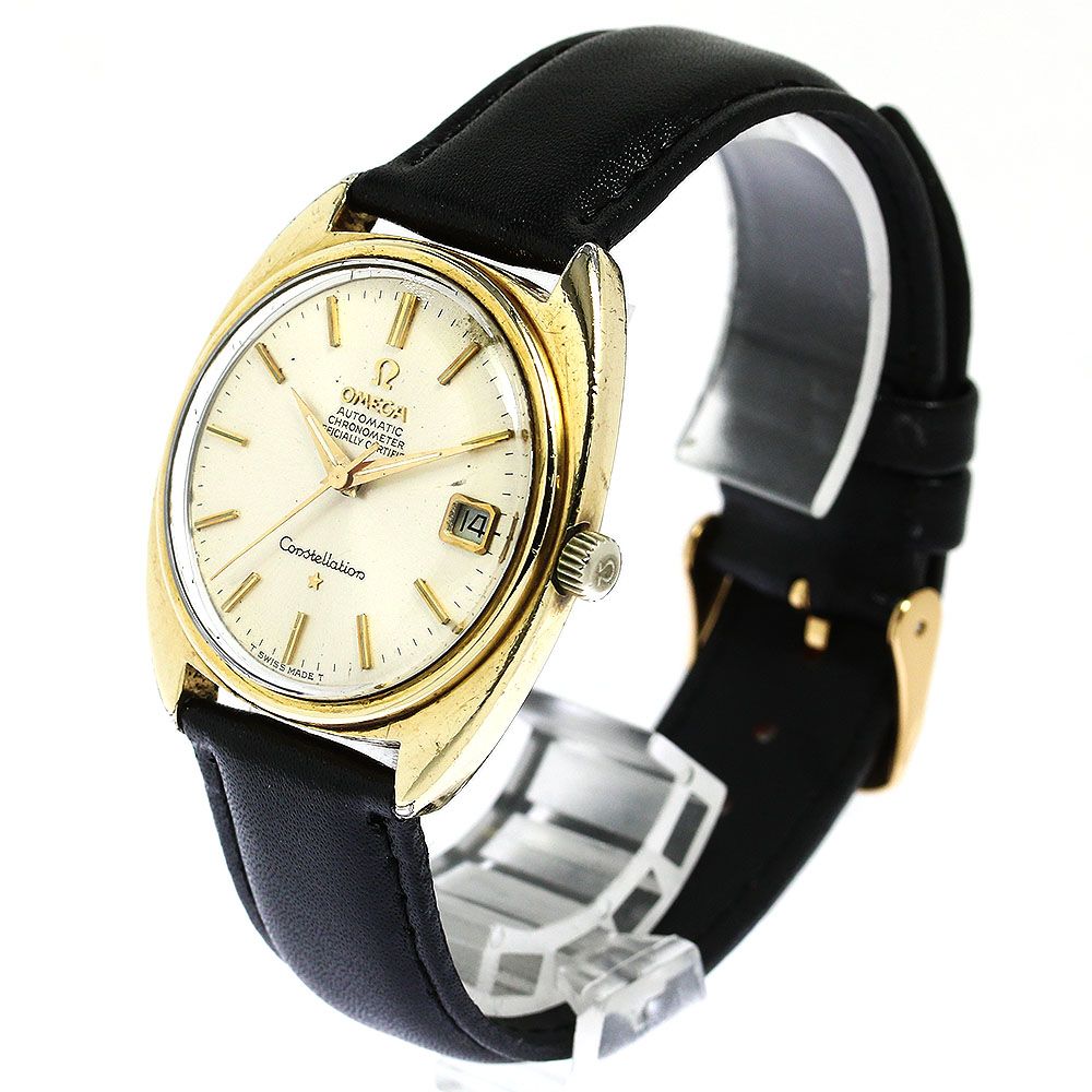 オメガ　コンステレーション　クロノメーター　自動巻き　レトロ　現状　動作品 オメガ 18金無垢コンステレーション 12角 1962年製 クロノメーター自動