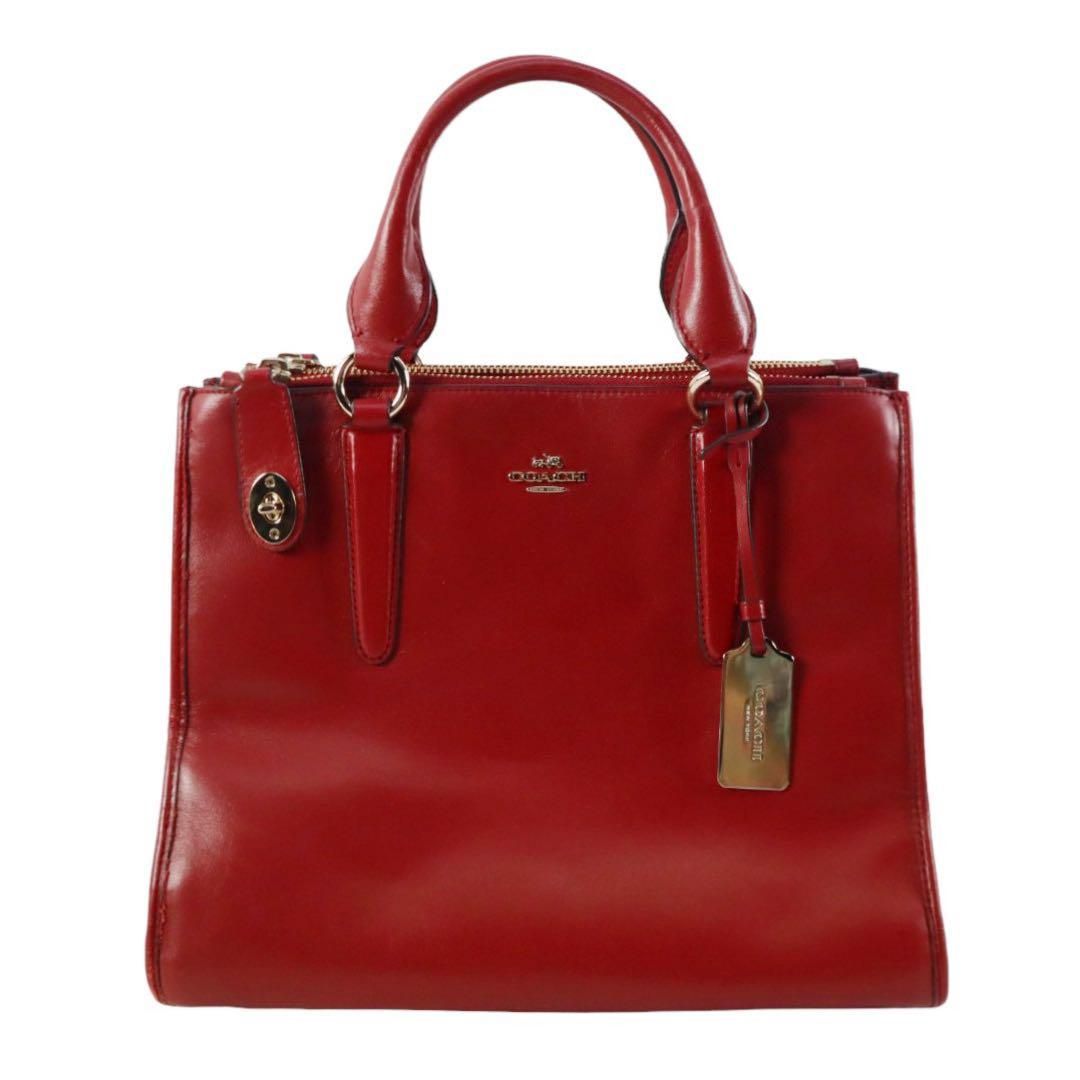 COACH コーチ ハンドバッグ ショルダーバッグ 2WAY バッグ 赤 - メルカリ