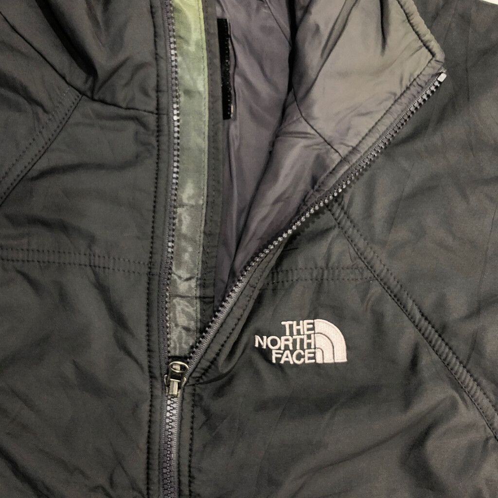 THE NORTH FACE ノースフェイス 中綿ジャケット アウトドア グレー メンズ S 古着 V6329 KANDAIZUMI_COM