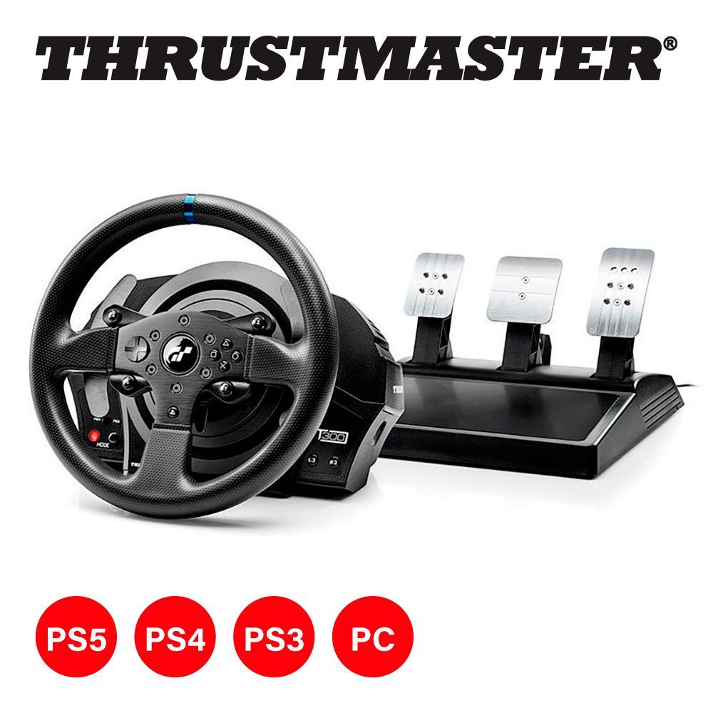 Thrustmaster T300RS GT + TH8S Shifter + NOWMODE LRS10-BS02-BK 