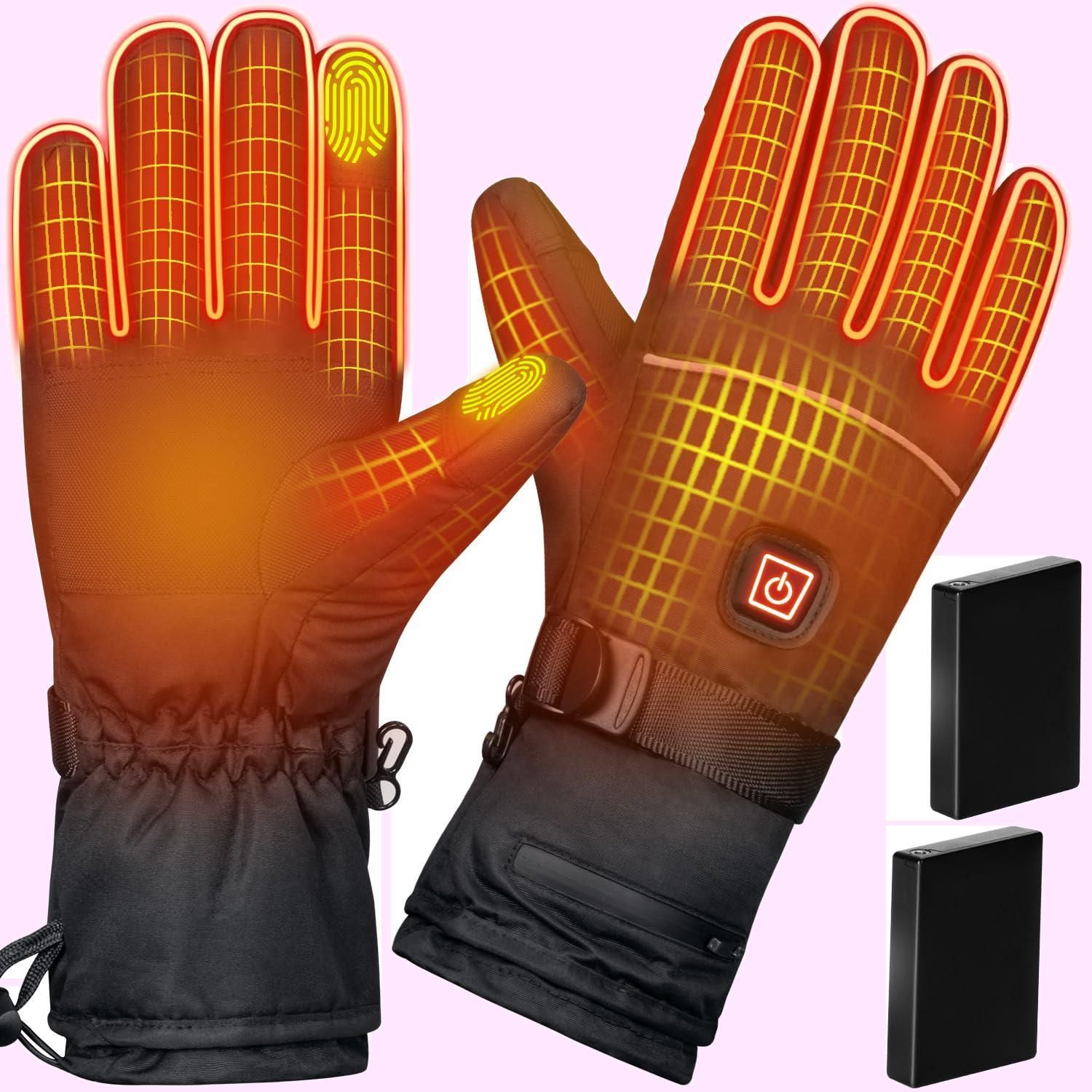 新品　電熱グローブ　Lサイズ！防寒防水ヒーター手袋　スマホ対応 新品電熱グローブLサイズ！防寒防水ヒーター手袋スマホ対応
