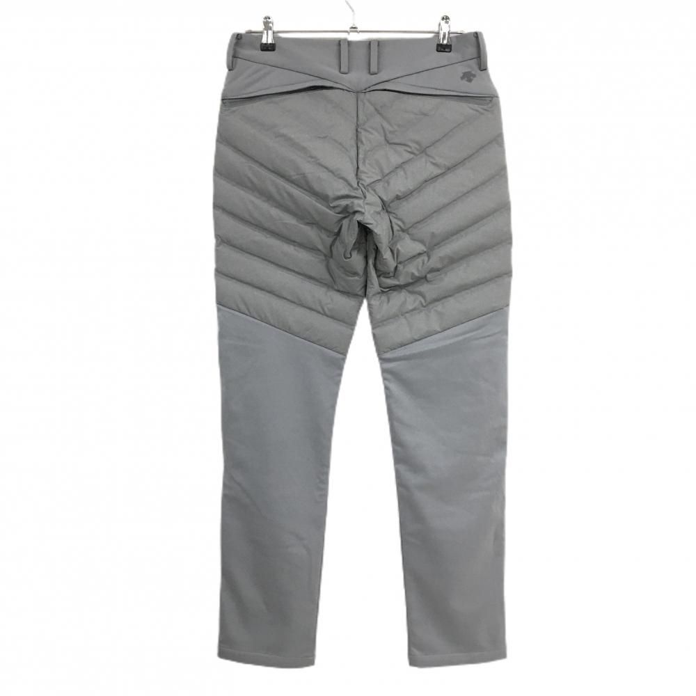 デサントゴルフ ダウン切替パンツ ライトグレー 一部ダウン 一部裏起毛 中田英寿 メンズ 79 M ゴルフウェア DESCENTE