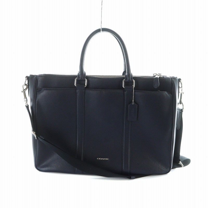 COACH 黒 メトロポリタントートバッグ 革鞄 ビジネスバッグ コーチ