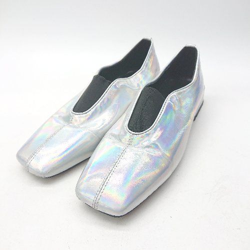 ◇ Θ SANSeLF サンセルフ メタリック系 スクエアトゥ フラット 