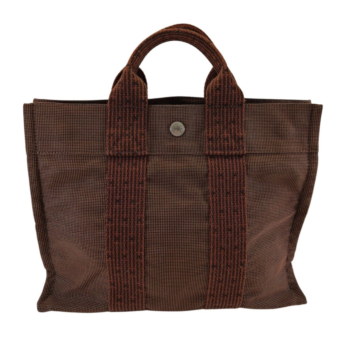 HERMES エールラインPM ショコラ トートバッグ 9648 HERMES エルメス エールラインPM ショコラ シルバー金具 トート