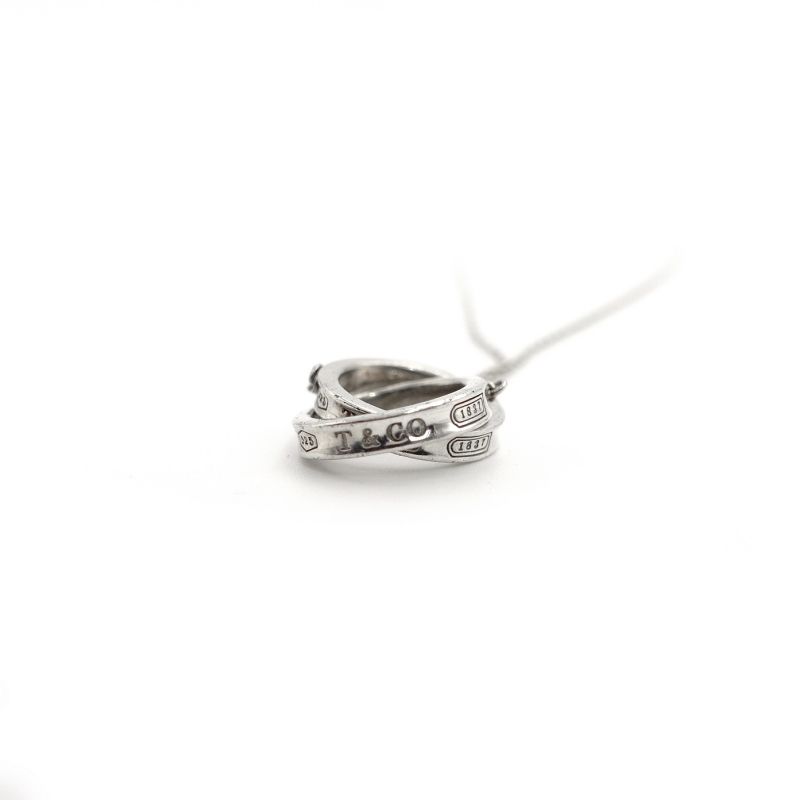 ティファニー インターロッキング ネックレス シルバー925 約4g ティファニー TIFFANY＆Co. ネックレス レディース ペンダント