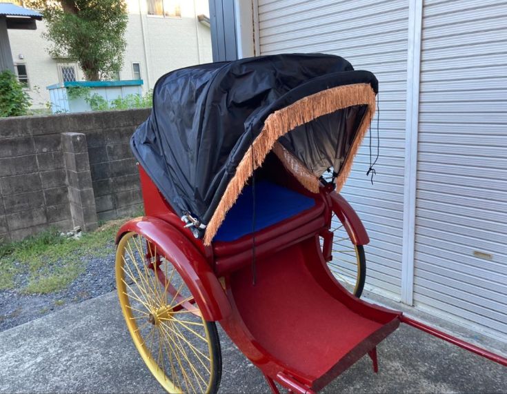 人力車 本体 二人乗り 原寸大 観光 城下町 町おこし イベント 記念撮影 人力車 本体 二人乗り 原寸大 観光 城下町 町おこし イベント