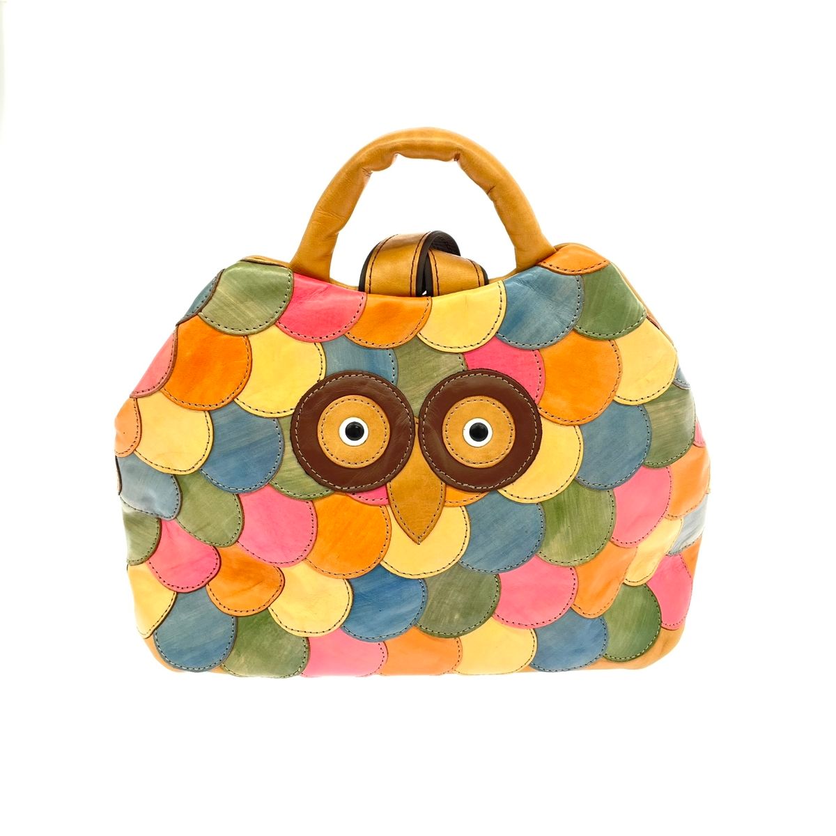 【希少✨️】IBIZA イビサ フクロウ 巾着 2wayバッグ リュック トート IBIZA イビサ 2WAYバッグ リュック ブラウン レディース
