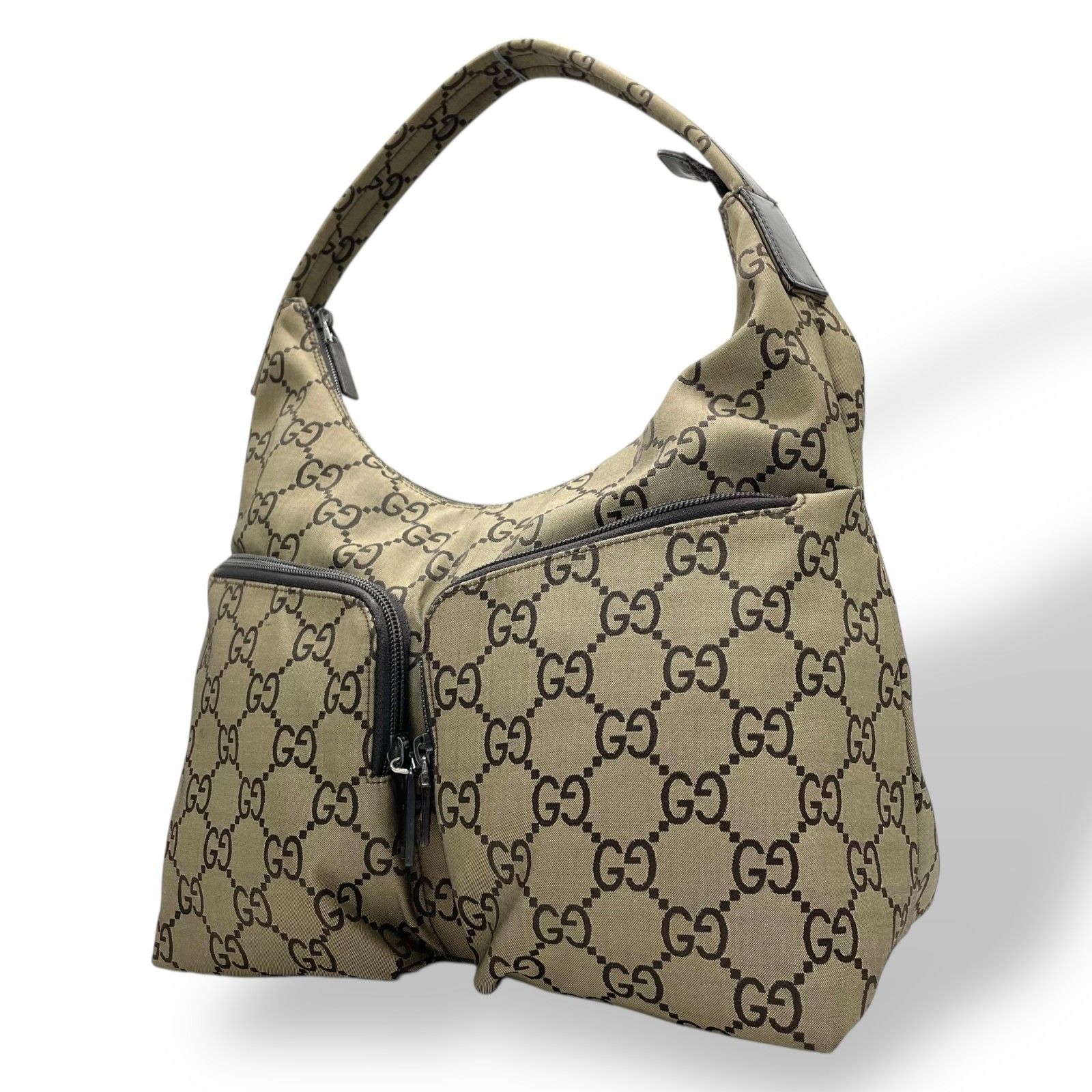 美品 GUCCI グッチ GGキャンバス ワンショルダーバッグ 美品 GUCCI グッチ GGキャンバス ワンショルダーバッグ