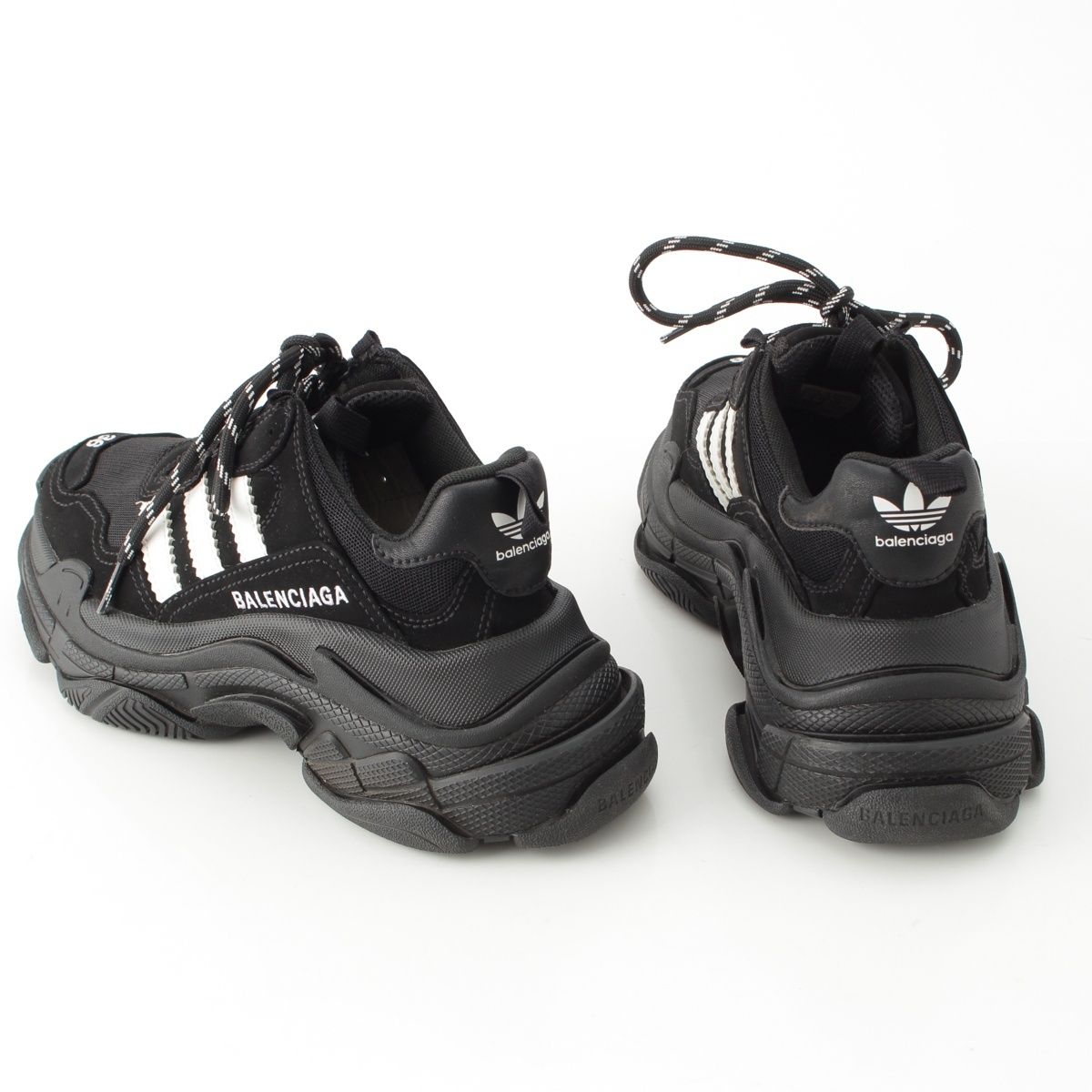 バレンシアガ　アディダス　Balenciaga トリプルS スニーカー 36 バレンシアガ×アディダス トリプルS メッシュ×レザー スニーカー
