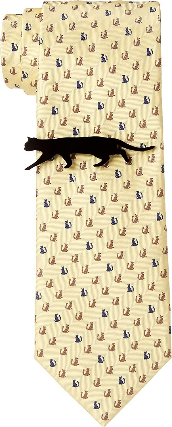 ドレスコード101] 猫好きさん必見 ネコのネクタイとネコのタイピンの2点セット ボックス付 プレゼント ギフト メンズ おもしろ 洗える ネクタイ  可愛い ネクタイピンおしゃれ 猫 ねこ 通勤 ビジネス ネクタイタイピンセット メルカリShops