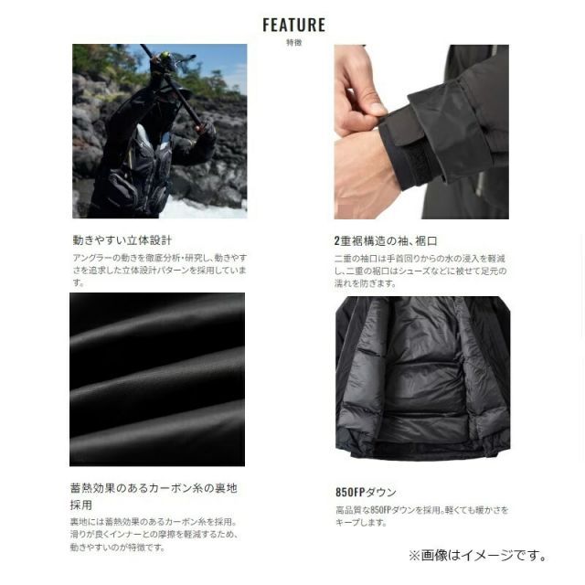 リップルフィッシャー RF インナージャケット XXOサイズ 4L黒 ブラック