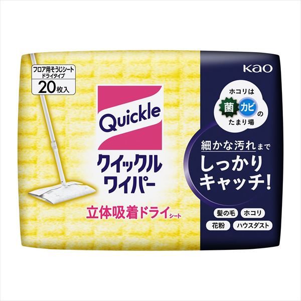 まとめ買い-24点セット クイックルワイパー ドライシート 花王