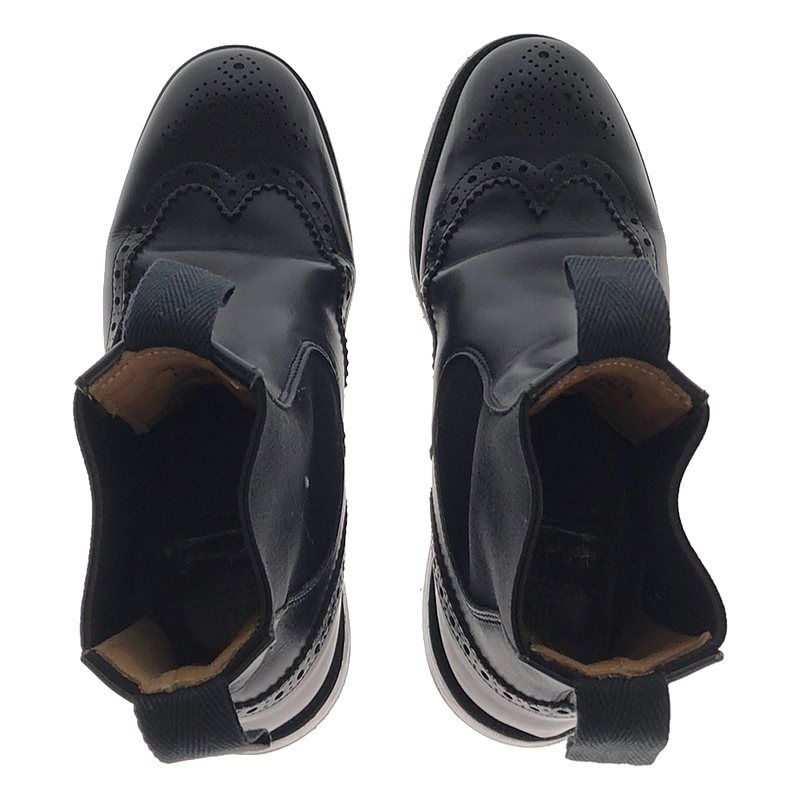 トリッカーズ レディース ウィングチップ サイドゴアブーツ ブーツ TRICKER'S BLACK OLIVVIA DEER SIDEGORE BOOT ダイナイトソール L2754 ブラック Tricker\u0027s M6454 サイドゴアブーツ ウィングチップ チェルシー 楽天