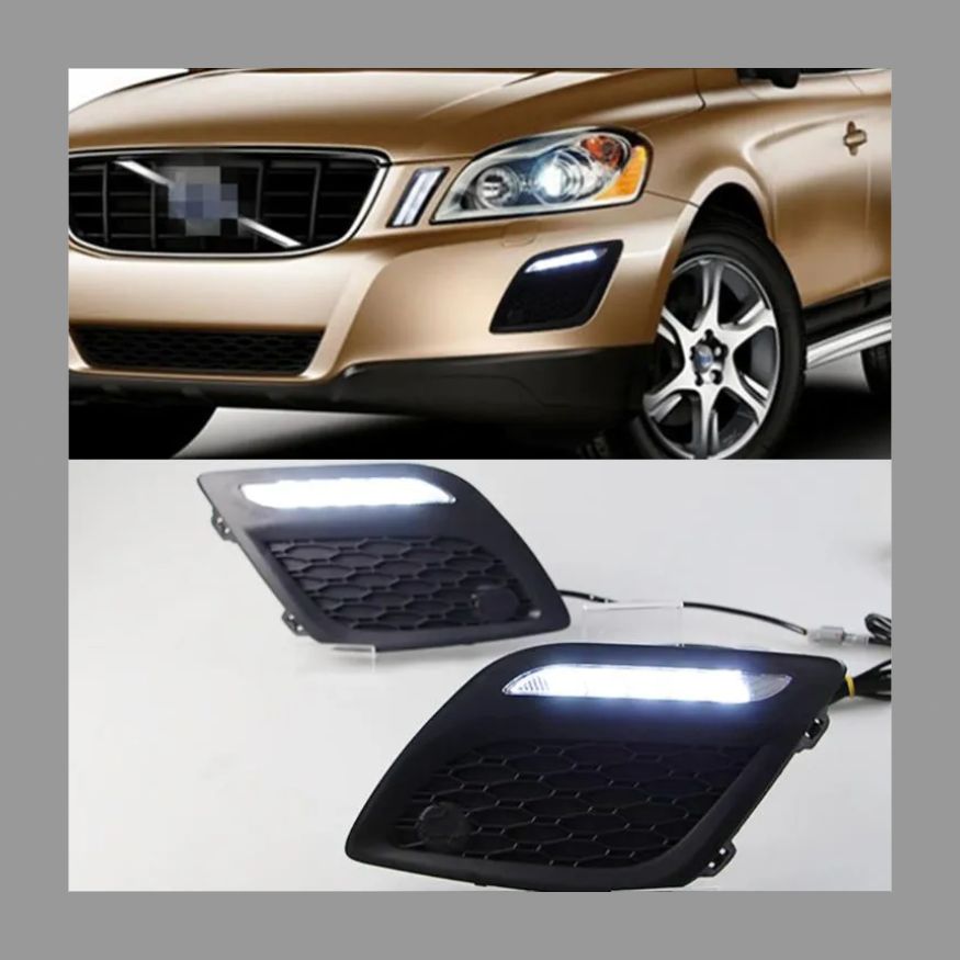 ボルボ11-13款XC60日行灯 LEDを適用してデイライトを改装しますフロントフォグランプフレーム