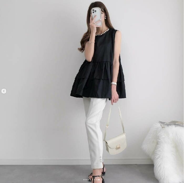 ノースリーブタンクトップ パーティ Design history 春服 ノースリーブタンクトップ パーティ Design history 春服