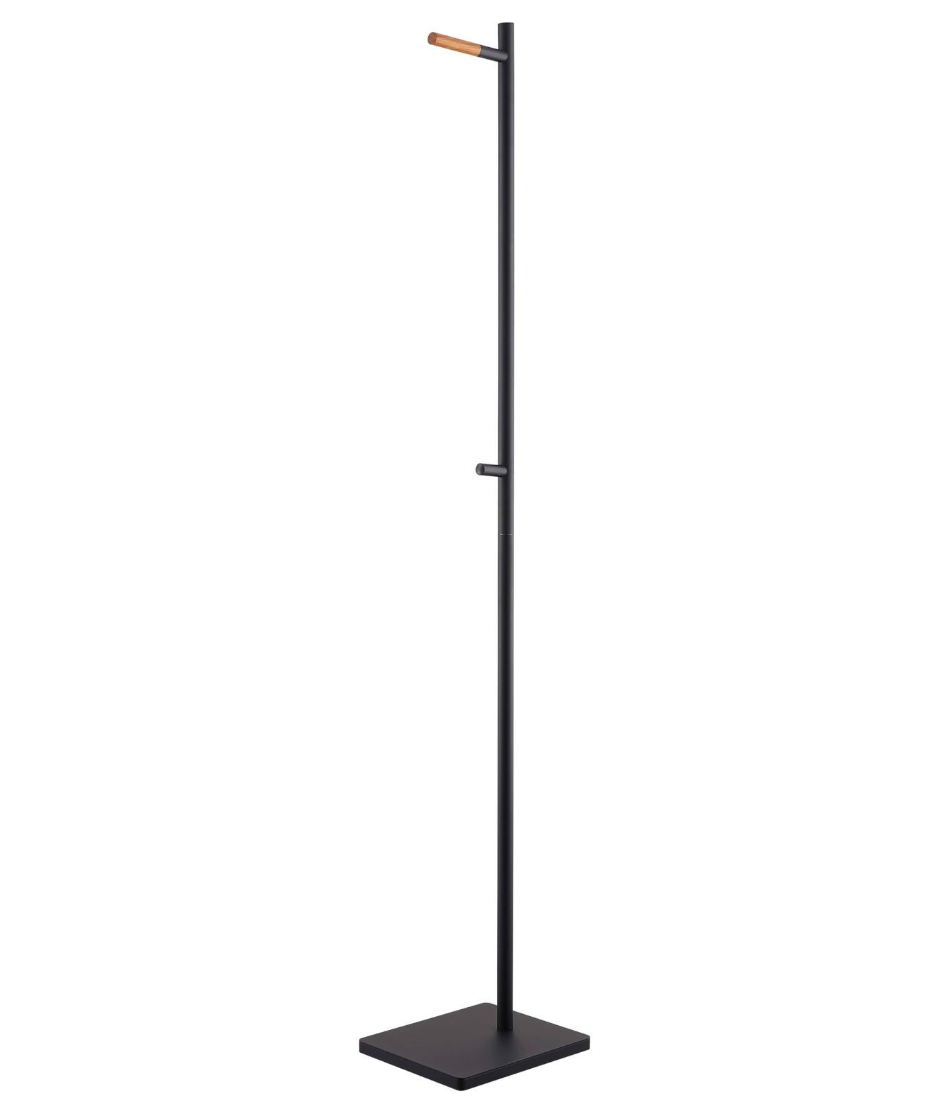 【在庫処分】tower タワー 玄関先 約W23×D30×H162.5cm オフィス ブラック 場所を取らず コートハンガー スマート設計 エントランス 5913 山崎実業(Yamazaki)