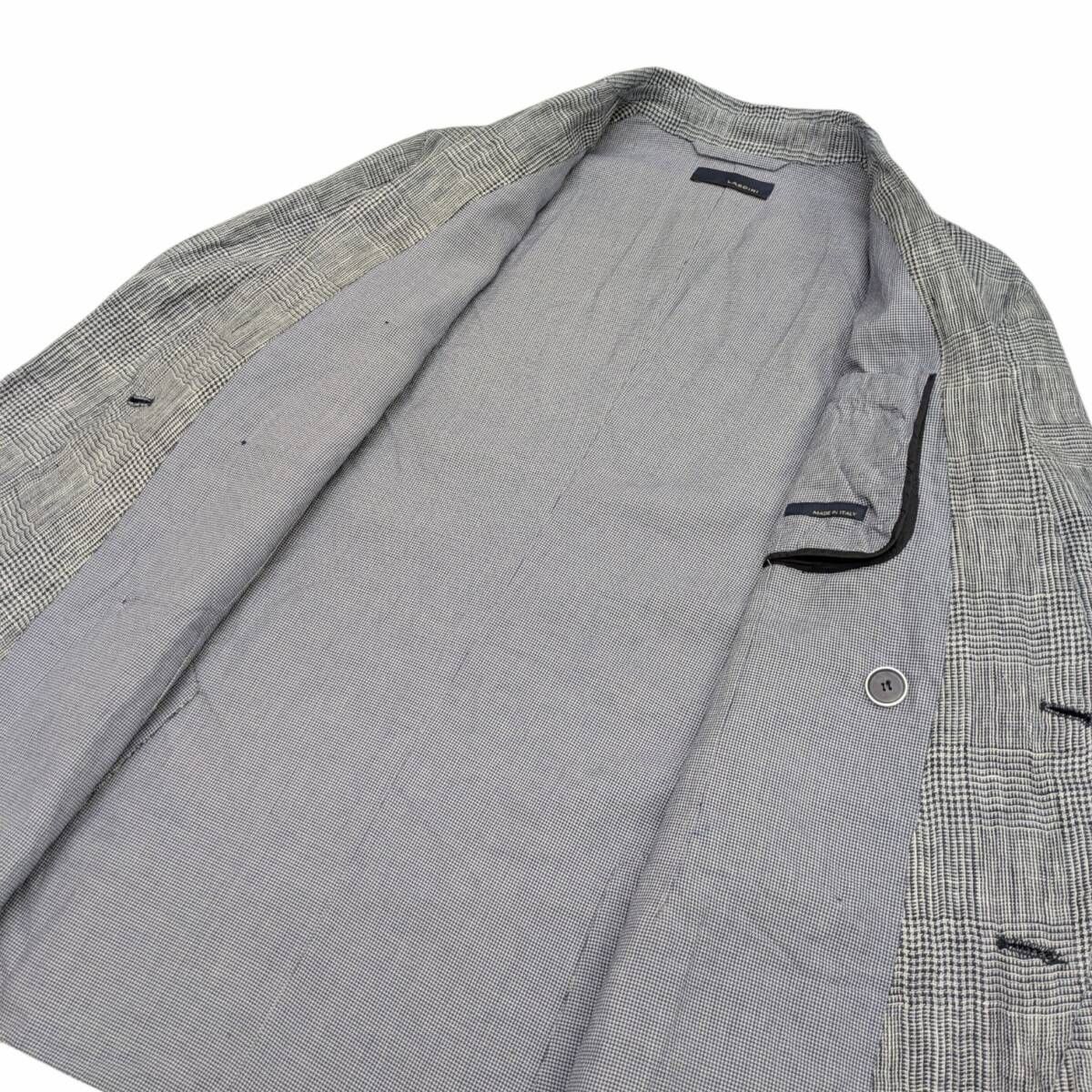 LARDINI ラルディーニ PTD406E テーラードジャケット ダブル 麻 リネン 