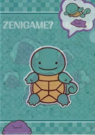 中古】クリアファイル ゼニガメ へんしん!メタモン A4クリアファイル