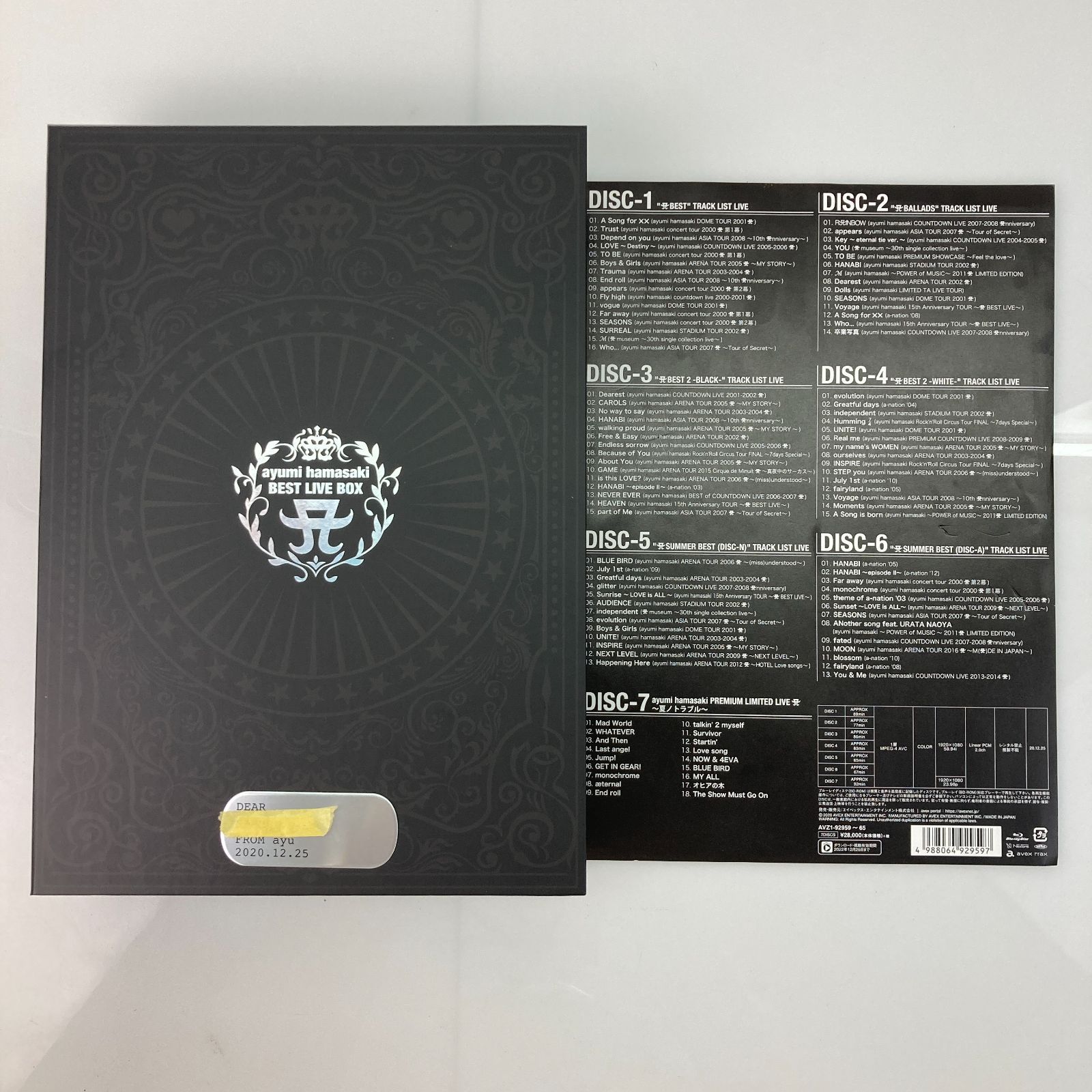 新品同様 ayumi hamasaki UNRELEASED LIVE BOX A(ロゴ) K-POP・アジア 