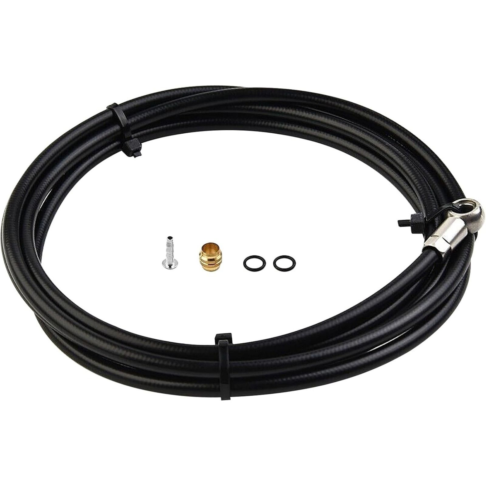 1pc 2M Cupro - Iron 自転車用ディスクブレーキホース 交換用 油圧ブレーキホース FOR- MULA R1|R1R|RR1|RX アンチャージドパワーモード シングルパック ブラック