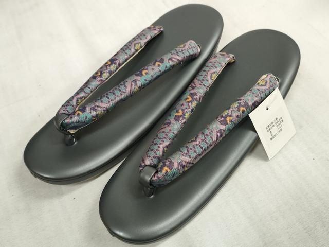 平和屋本店□和装小物 バッグ・草履セット 蜀江花文 逸品 未使用