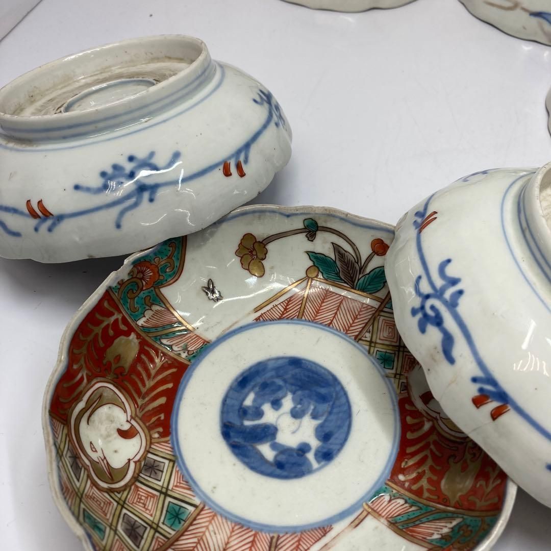 ・江戸後期　古伊万里　赤絵膾皿14枚　蓋無木箱付 東Y5-0823③ 江戸後期 古伊万里 赤絵膾皿14枚 蓋無木箱付 東Y5-0823③ - メルカリ