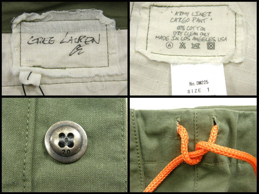 新品】 Greg Lauren ／ グレッグローレン ヴィンテージ加工 パンツ