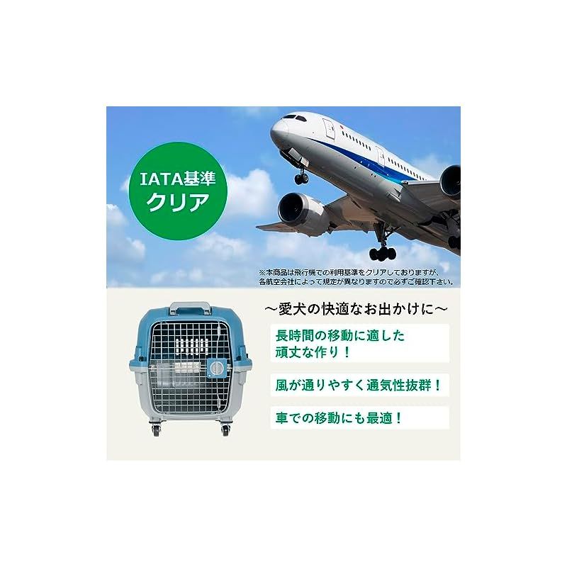  プチリュバン IATA基準クリア ペットキャリーバッグ 天井トビラ付き ハンドル付き PM 70 LL 外寸 横55×高さ49×奥行71.5 cm 小 中型犬用 1 キャリーバッグ 猫用品