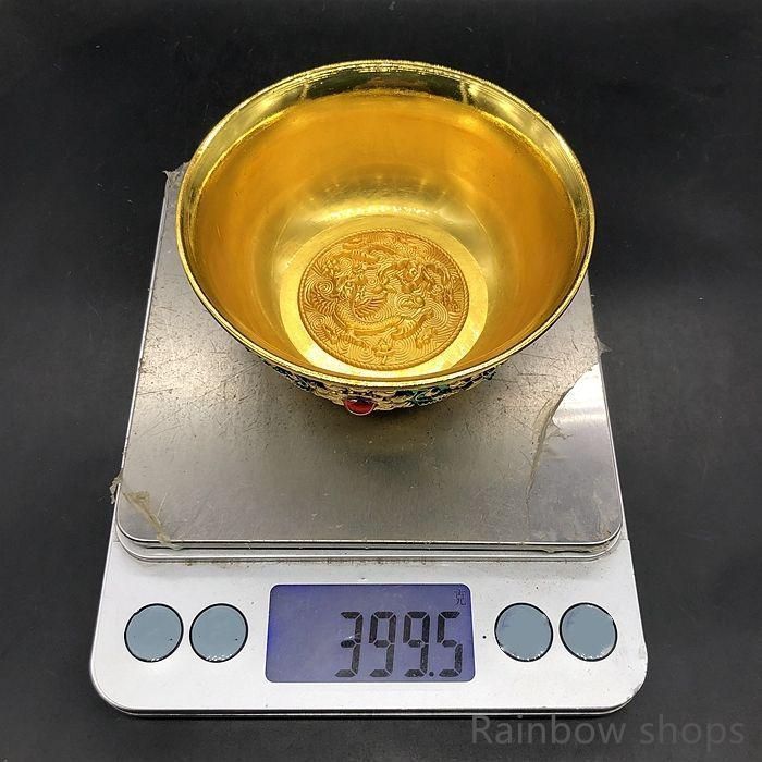 花開富貴金龍六辺銅碗 装飾品 工芸品 美術品 置物 新品未使用】大清乾隆 花開富貴景泰藍花開富貴碗 装飾品 現代