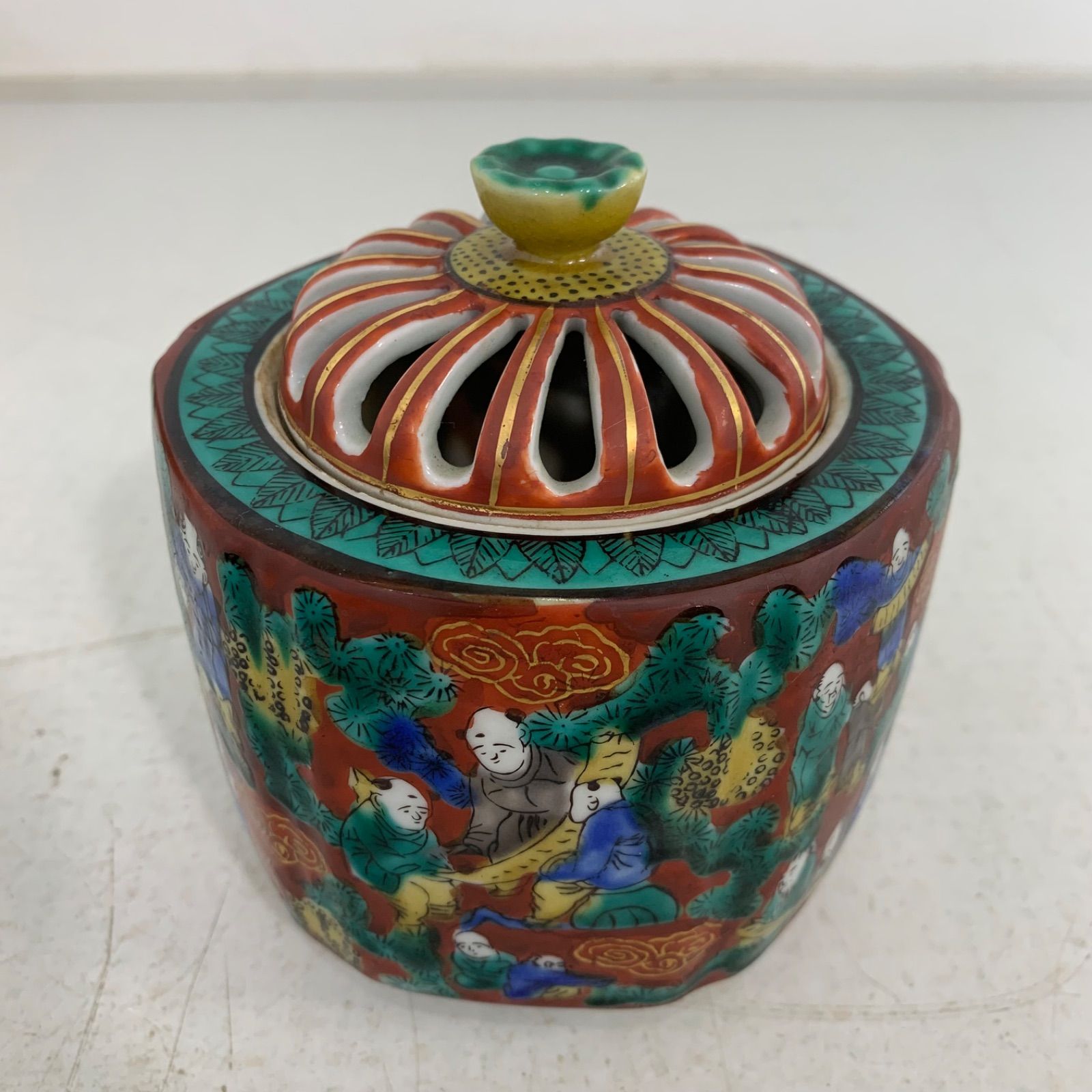 九谷木米 香炉 手描き (青木木米) - メルカリ