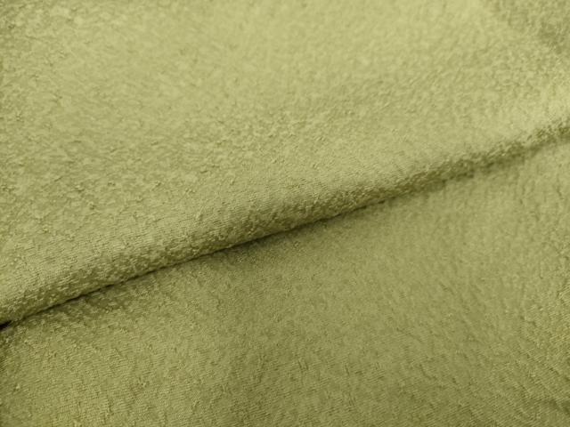 平和屋着物▽上質な色無地　単衣　紋意匠　若葉色　正絹　逸品　DAAS0525az 平和屋着物▽上質な色無地 単衣 紋意匠 若葉色 正絹 逸品 DAAS0525az