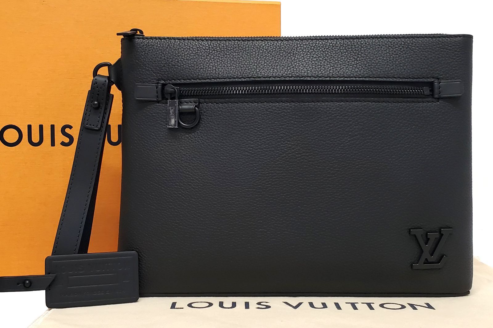 ルイヴィトン クラッチバッグ グレインレザー テイクオフ・ポーチ