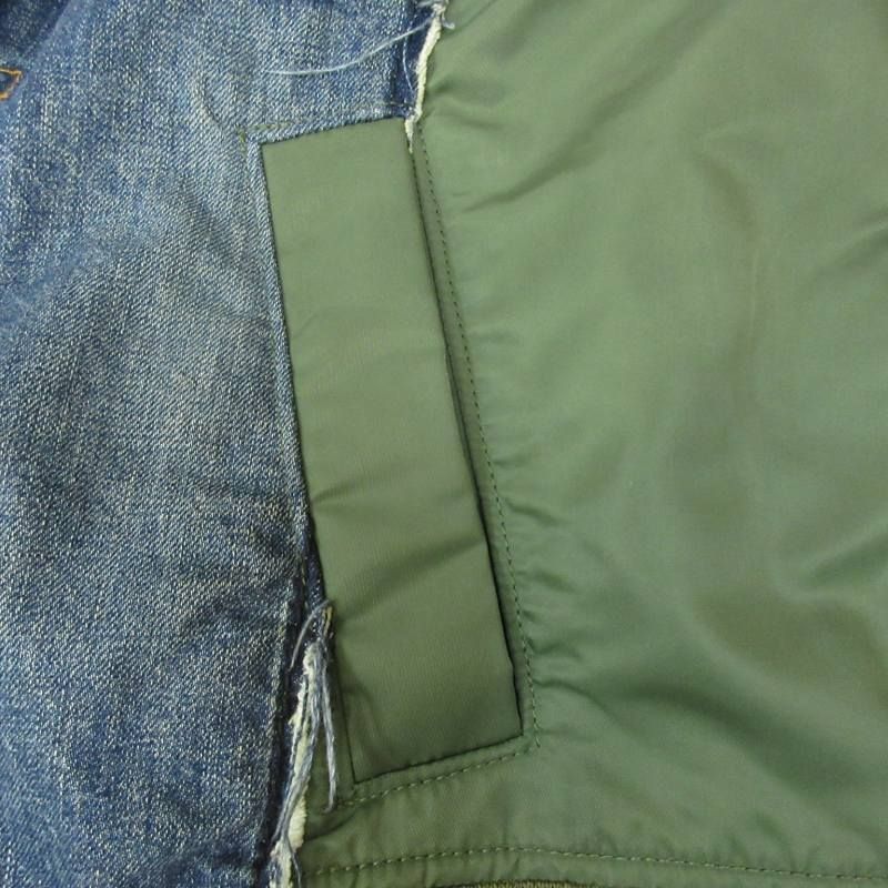 サカイ sacai Denim x Nylon Twill Jacket MA-1 ドッキング