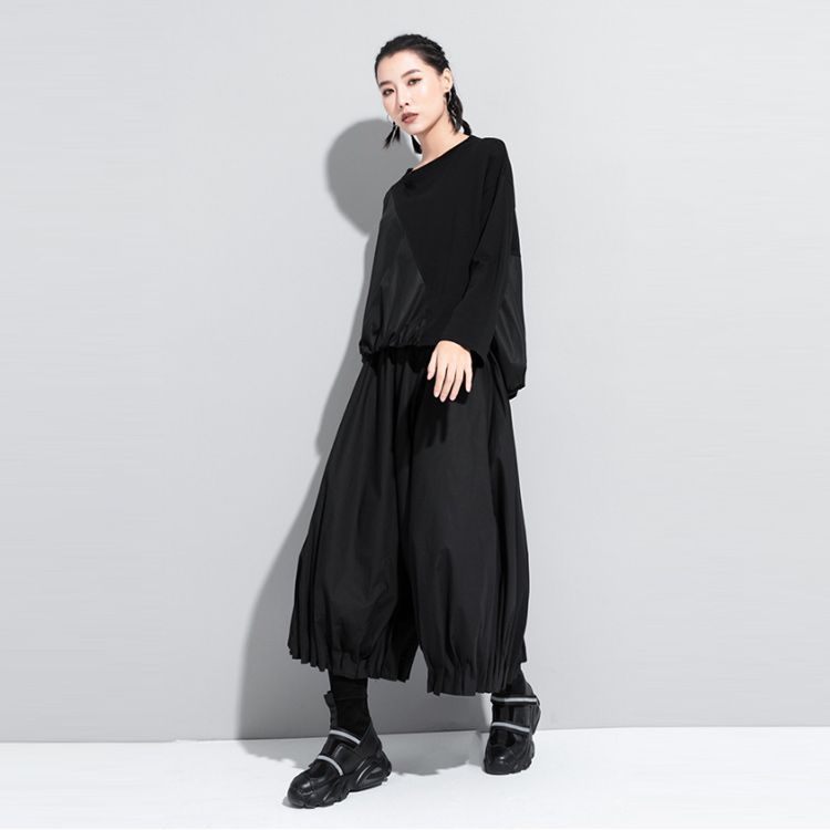 バルーンパンツ レディース タックパンツ サルエルパンツ