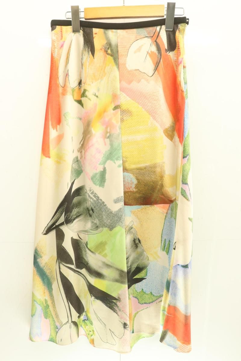 Paul Smith レディーススカート 40 Fabric Floral Collage バイアス スカート Paul Smith 40 マルチカラー 総柄