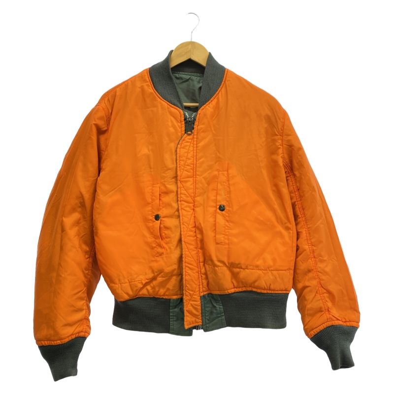 中古】90s ブランド不明 MA-1 フライトジャケット サイズM USA製 中古】90s ブランド不明 MA-1 フライトジャケット サイズM USA製