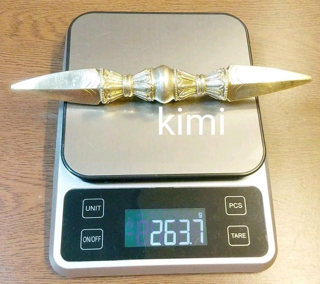 チベット密教法具  独鈷杵  両剣 大サイズ 約20cm チベット密教法具 独鈷杵 両剣 大サイズ 約20cm