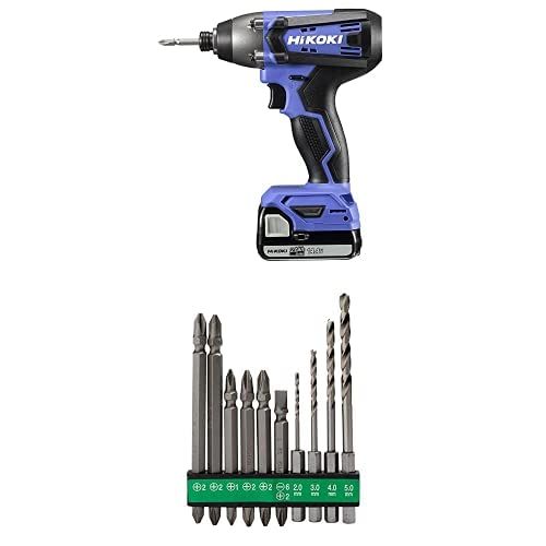 インパクトドライバ 2.0Ah 蓄電池×2個 コードレス 充電器 ケース付 14.4V FWH14DF 2BG HiKOKI ハイコーキ ビットセットバンドル