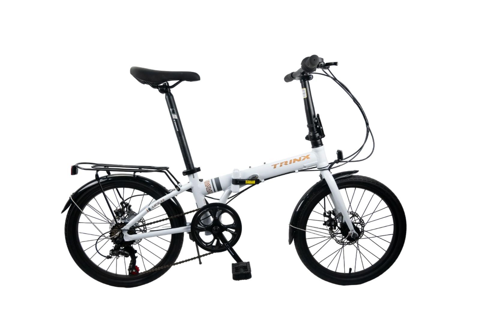 小径車 本格 LIFE2.0 6速 Wディスクブレーキ 20インチ 通勤 アルミフレーム 14kg 通学 折りたたみ自転車 軽量 TRINX トリンクス