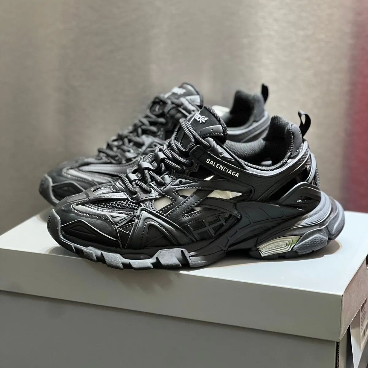 Balenciaga Track2 Black バレンシアガ スニーカー メッシュ＆ナイロン ユニセックス ブラック - メルカリ