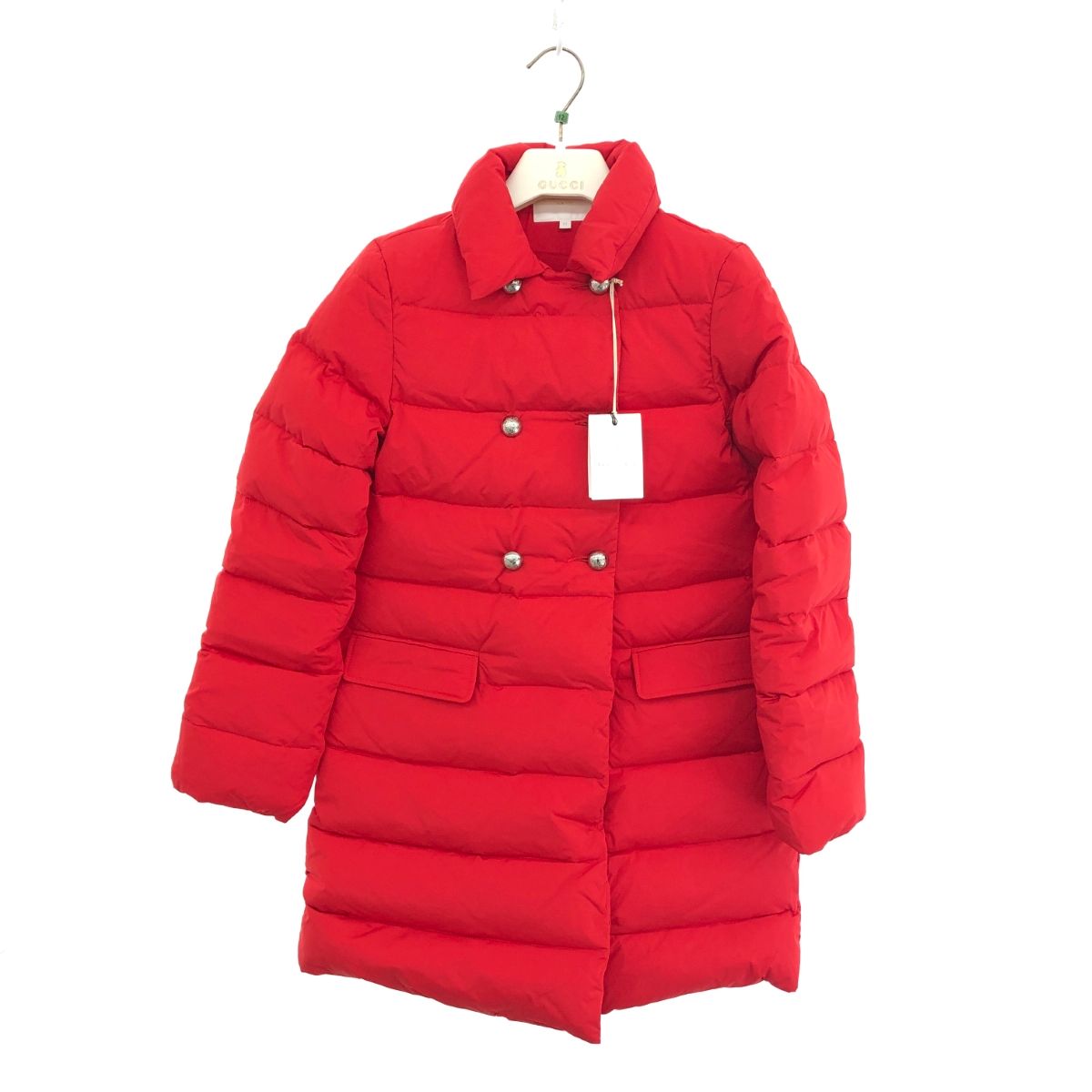 未使用品 GUCCI グッチ  ダウンコート サイズ:12 389026　XB779 レッド  レディース 　240001109253
