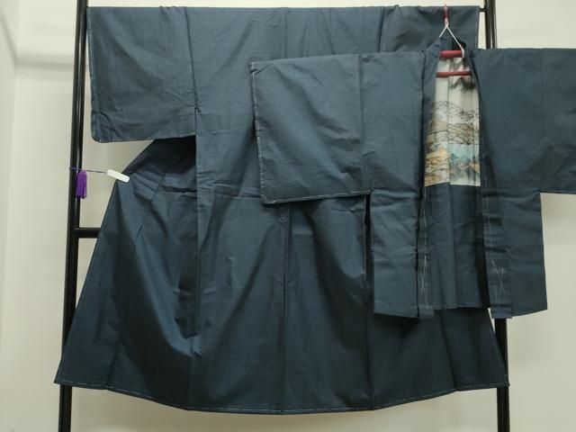 平和屋着物●男性 本場大島紬 アンサンブル 100亀甲 正絹 CAAX5791gh